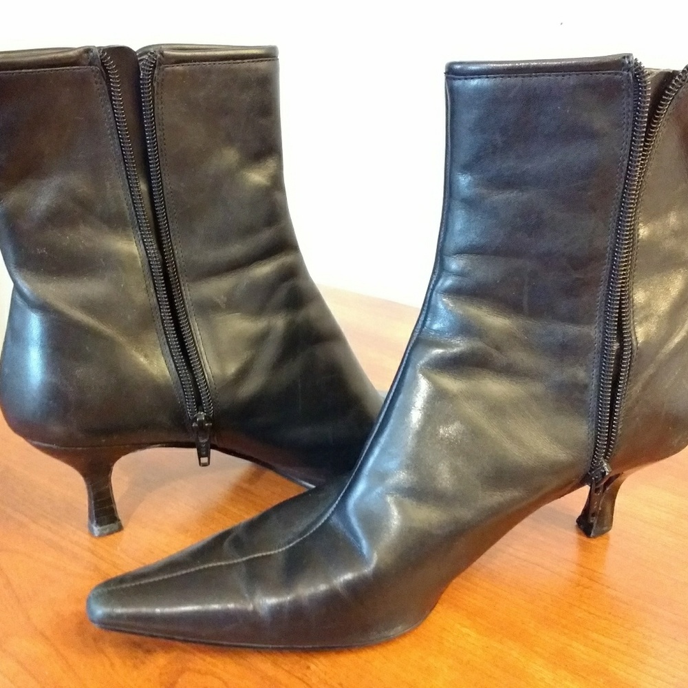 Bandolino Leather Ankle Boots, Size 9